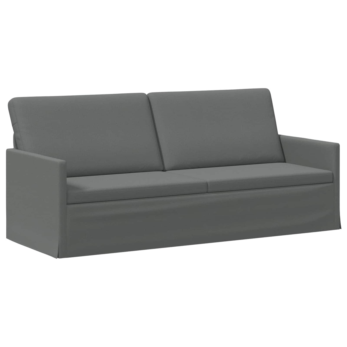 vidaXL Sofa Set 2 pcs Dark Grey Fabric
