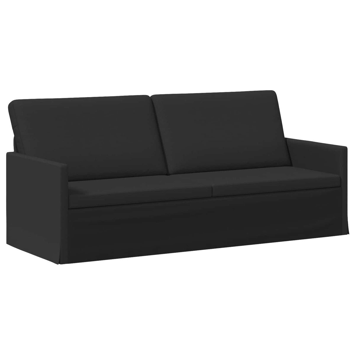 vidaXL Sofa Set 2 pcs Black Fabric