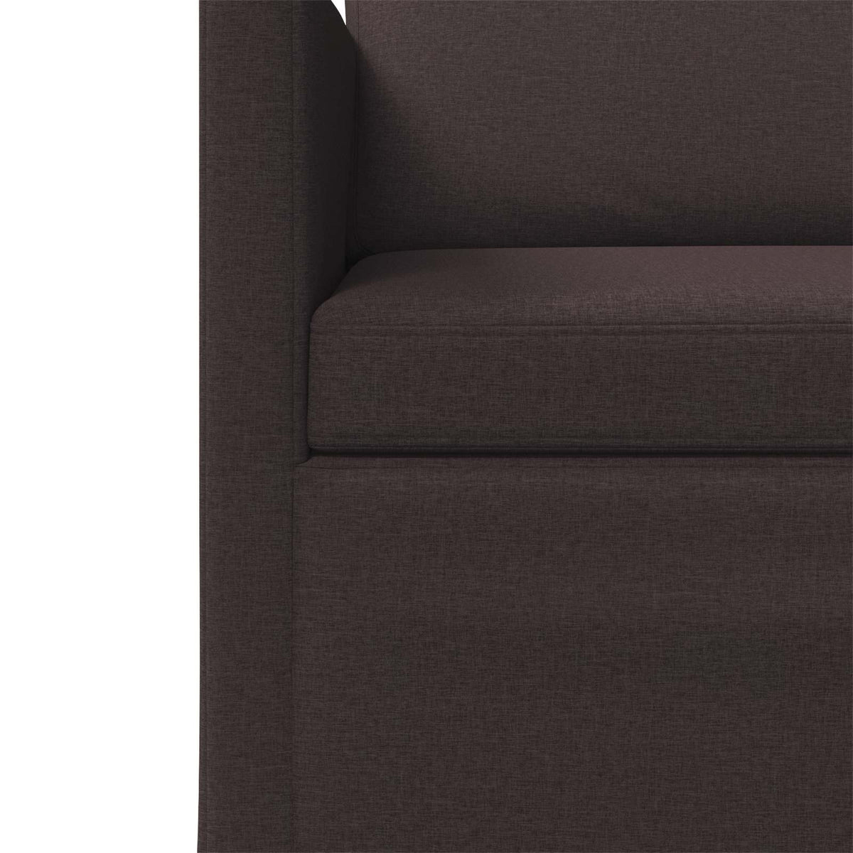 vidaXL Sofa Set 2 pcs Dark Brown Fabric