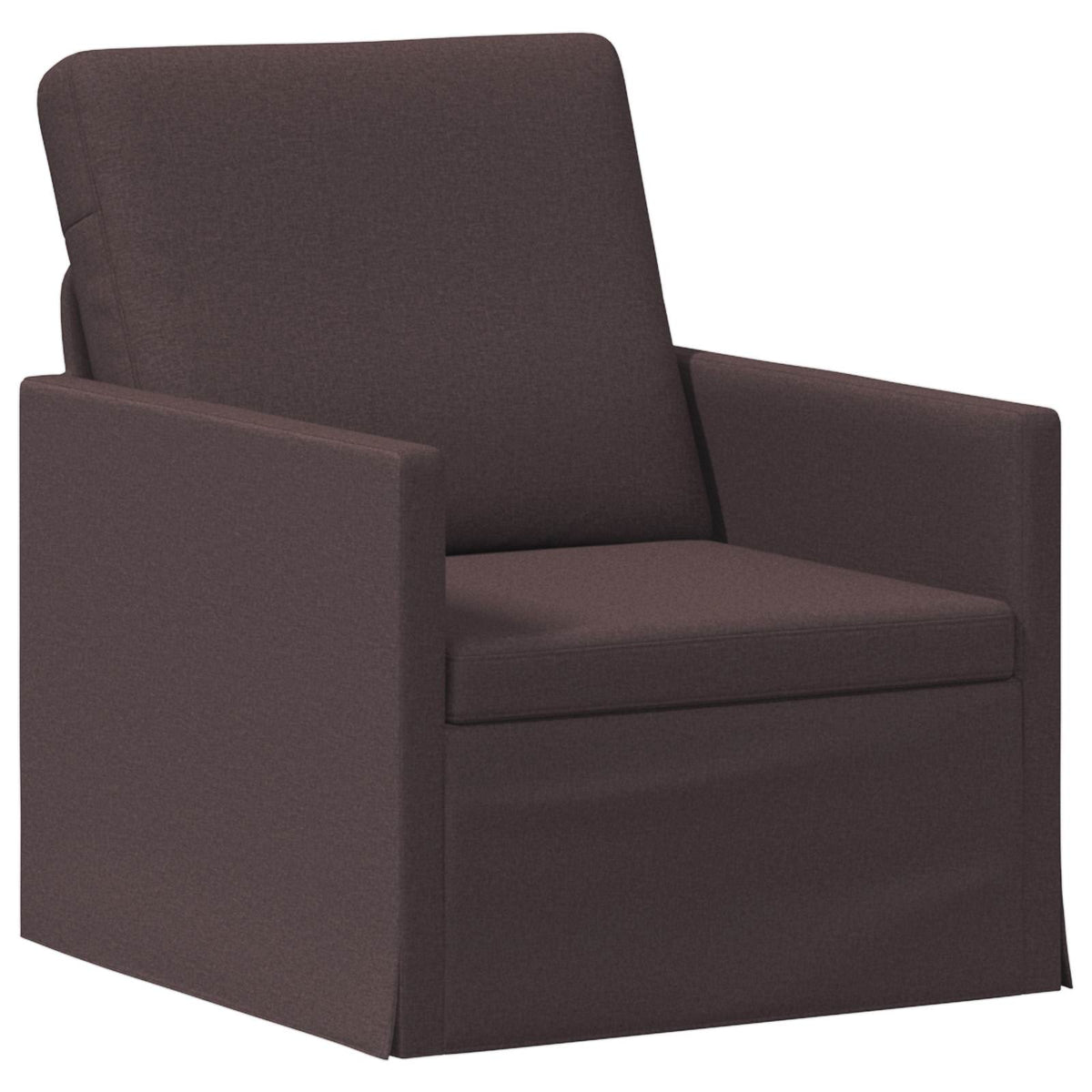 vidaXL Sofa Set 2 pcs Dark Brown Fabric