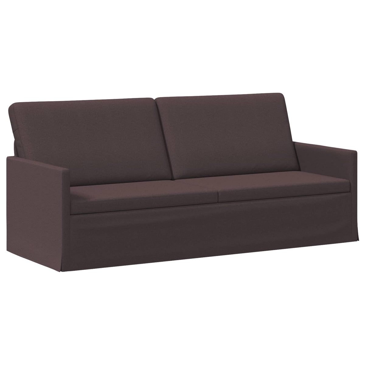 vidaXL Sofa Set 2 pcs Dark Brown Fabric