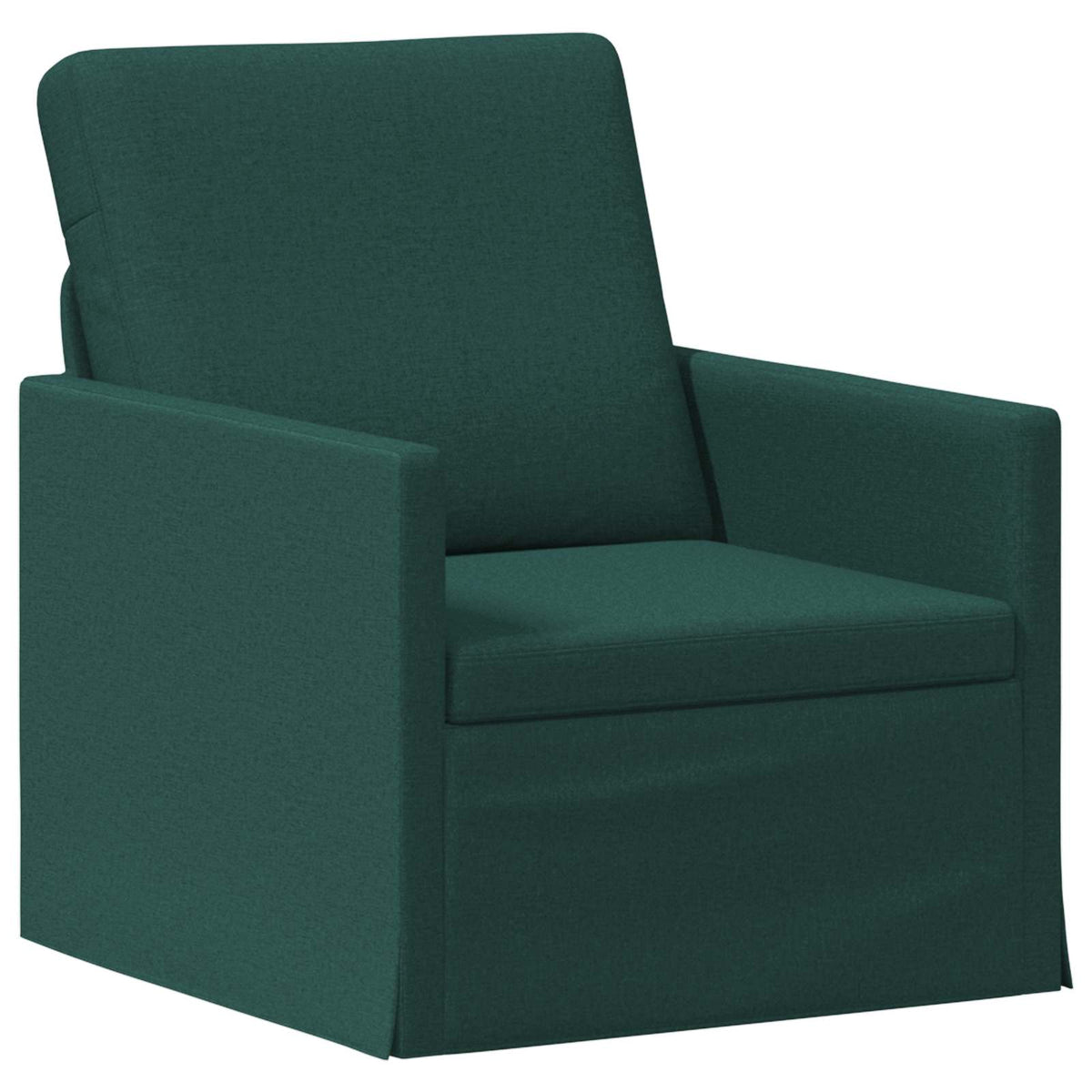 vidaXL Sofa Set 2 pcs Dark Green Fabric