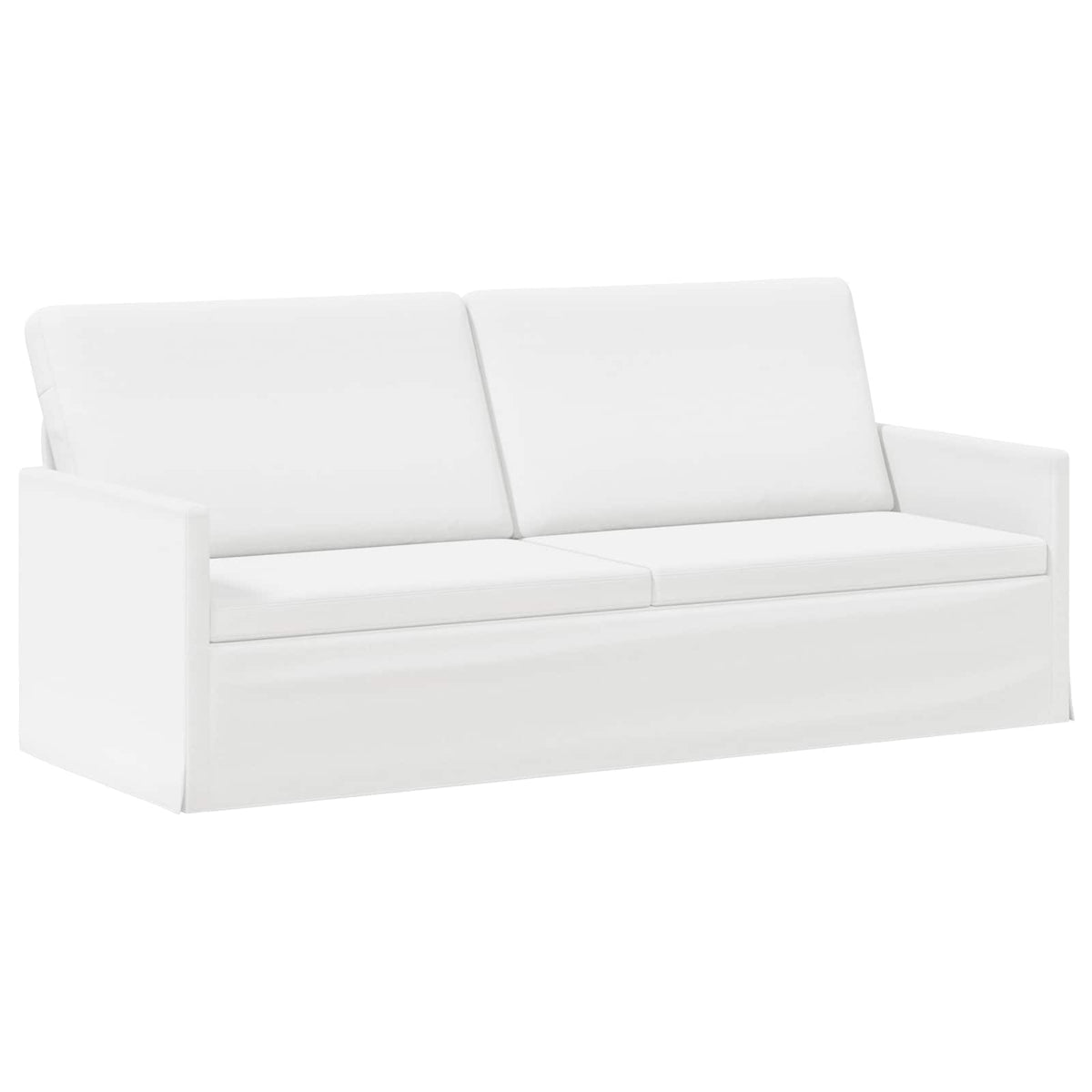 vidaXL Sofa Set 2 pcs White Fabric