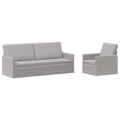 vidaXL Sofa Set 2 pcs Cloud Grey Fabric