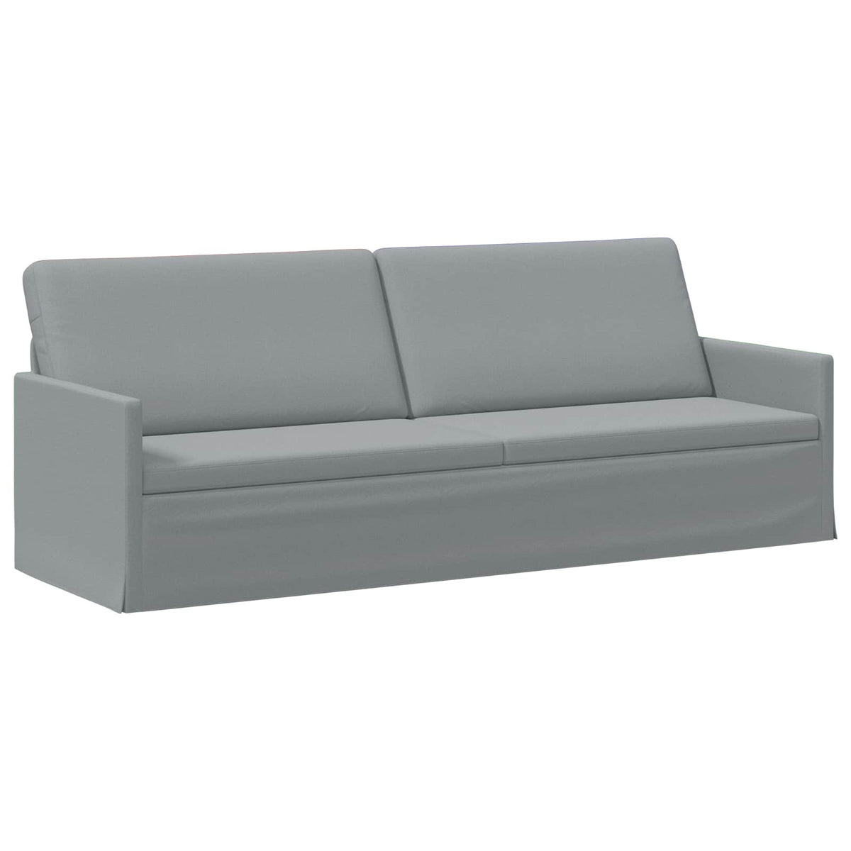 vidaXL Sofa Set 2 pcs Light Grey Fabric
