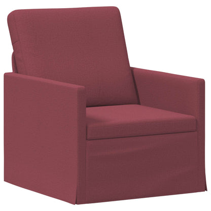 vidaXL Sofa Set 2 pcs Wine Red Fabric