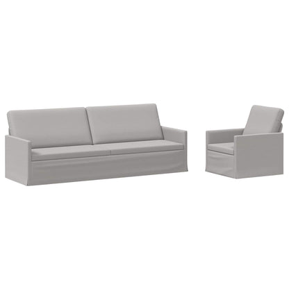 vidaXL Sofa Set 2 pcs Cloud Grey Fabric