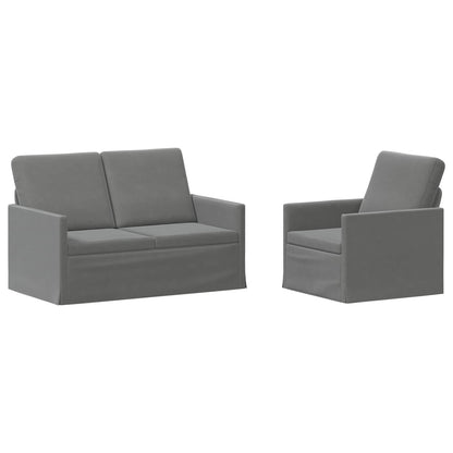 vidaXL Sofa Set 2 pcs Dark Grey Velvet