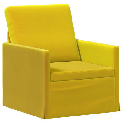 vidaXL Sofa Set 2 pcs Yellow Velvet