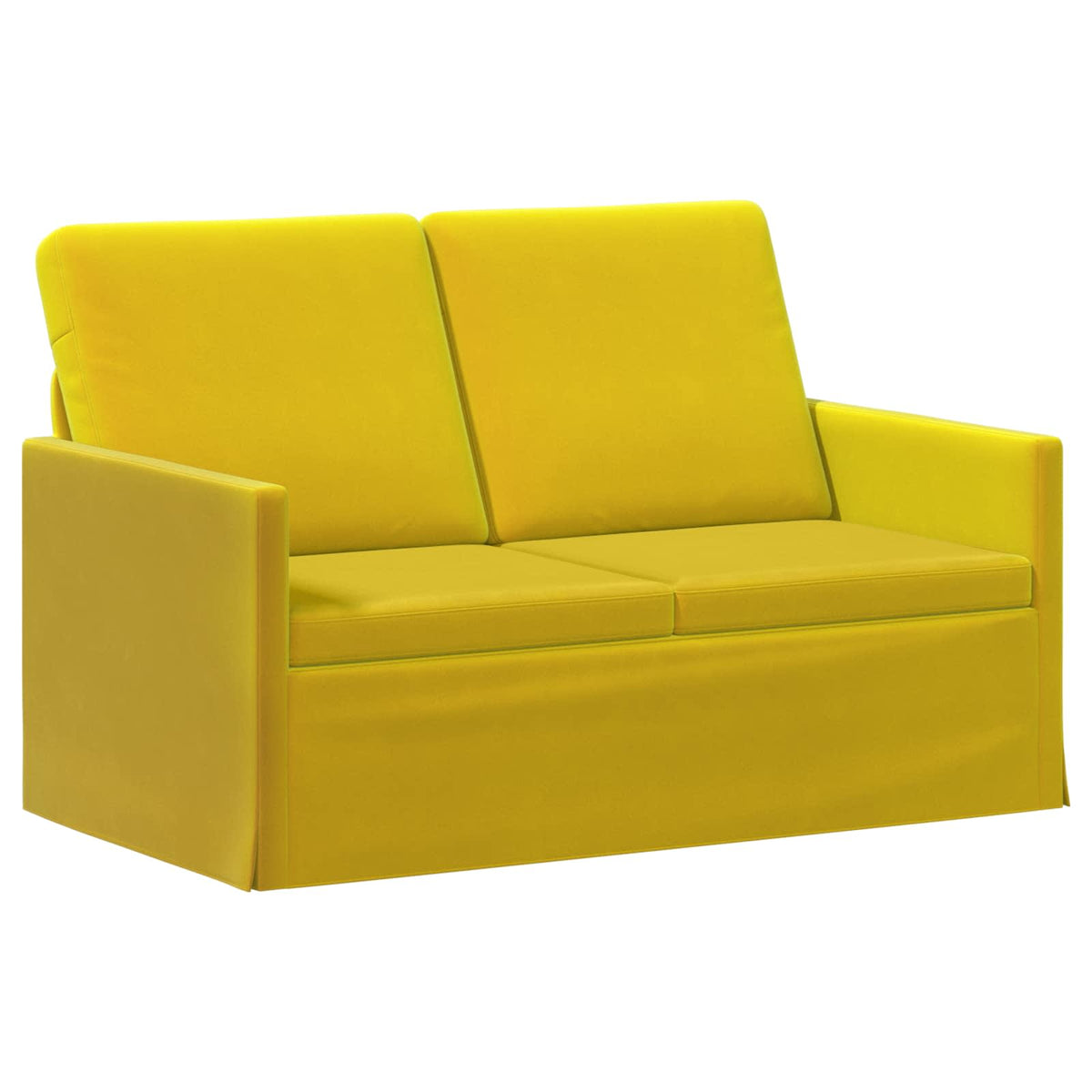 vidaXL Sofa Set 2 pcs Yellow Velvet