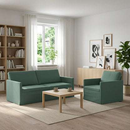 vidaXL Sofa Set 2 pcs Sea Green Velvet