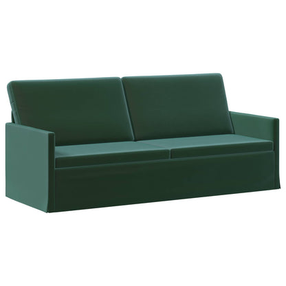 vidaXL Sofa Set 2 pcs Dark Green Velvet