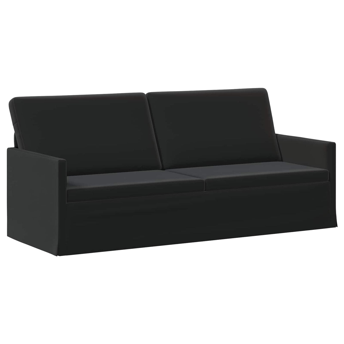vidaXL Sofa Set 2 pcs Black Velvet