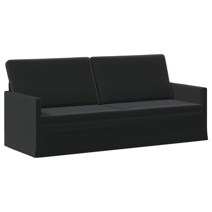 vidaXL Sofa Set 2 pcs Black Velvet