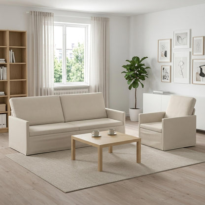 vidaXL Sofa Set 2 pcs Cream Velvet