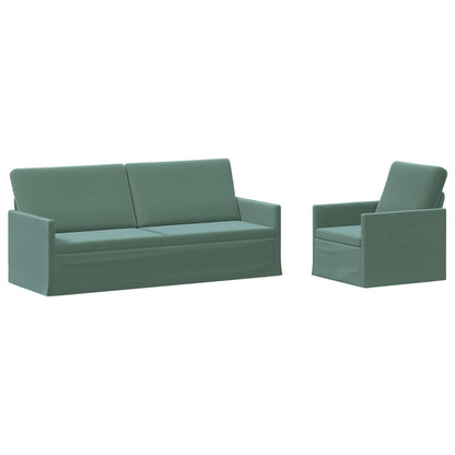 vidaXL Sofa Set 2 pcs Sea Green Velvet