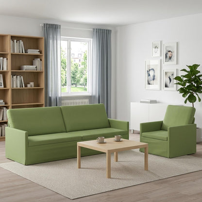 vidaXL Sofa Set 2 pcs Light Green Velvet