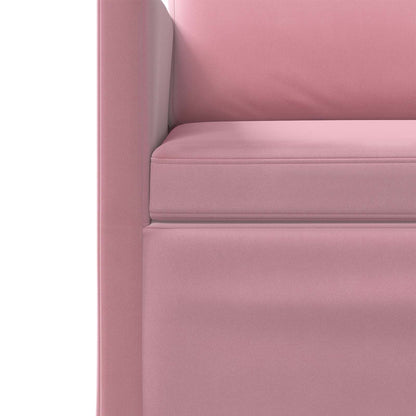 vidaXL Sofa Set 2 pcs Pink Velvet