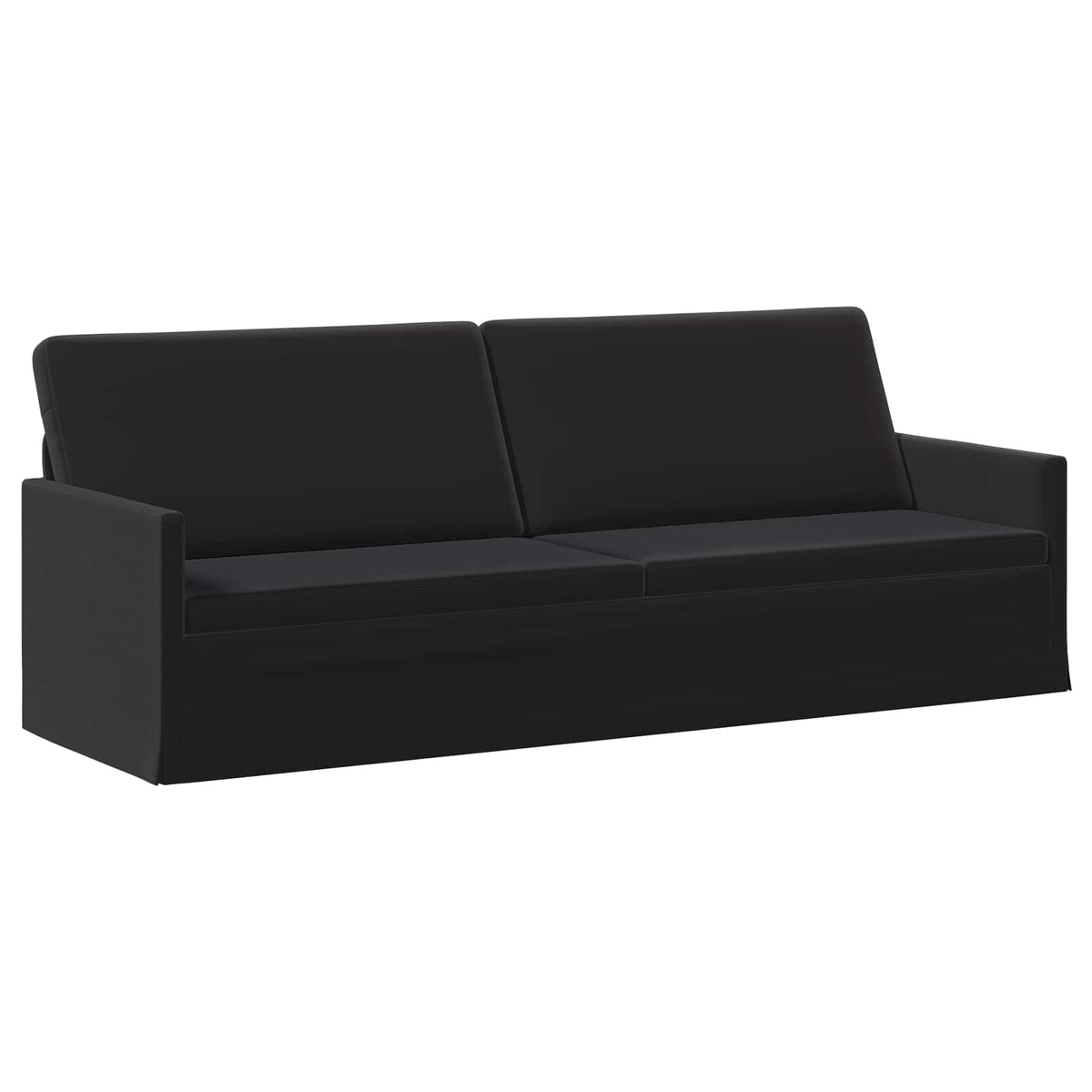vidaXL Sofa Set 2 pcs Black Velvet