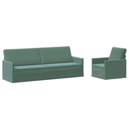 vidaXL Sofa Set 2 pcs Sea Green Velvet