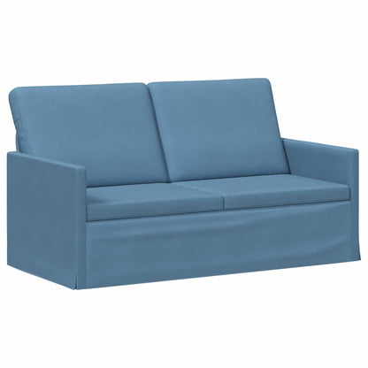 vidaXL Sofa Set 2 pcs Blue Corduroy Fabric