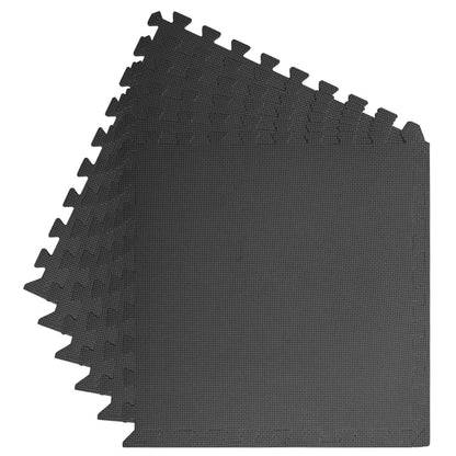 vidaXL Pool Ground Mat 6 pcs Black 2.16 ㎡ EVA Foam