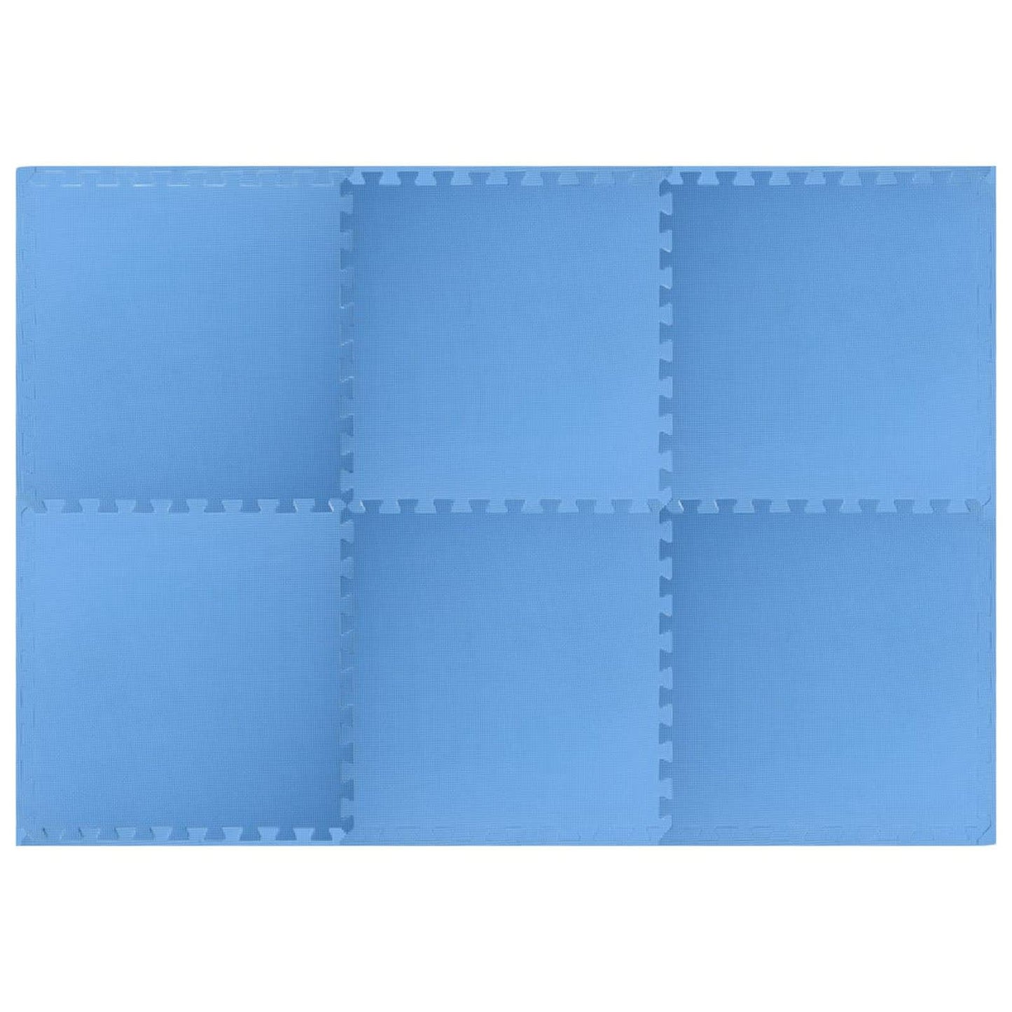 vidaXL Pool Ground Mat 6 pcs Blue 2.16 ㎡ EVA Foam
