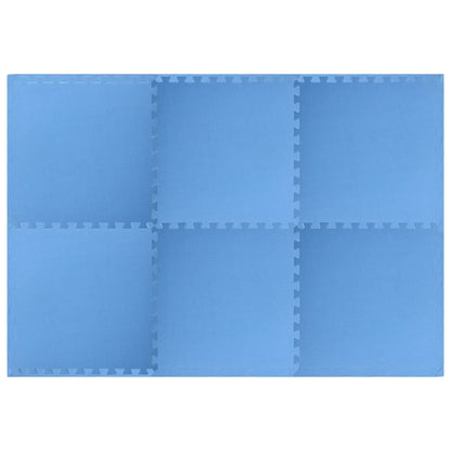vidaXL Pool Ground Mat 6 pcs Blue 2.16 ㎡ EVA Foam