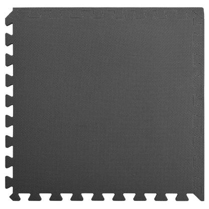 vidaXL Pool Ground Mat 12 pcs Black 4.32 ㎡ EVA Foam