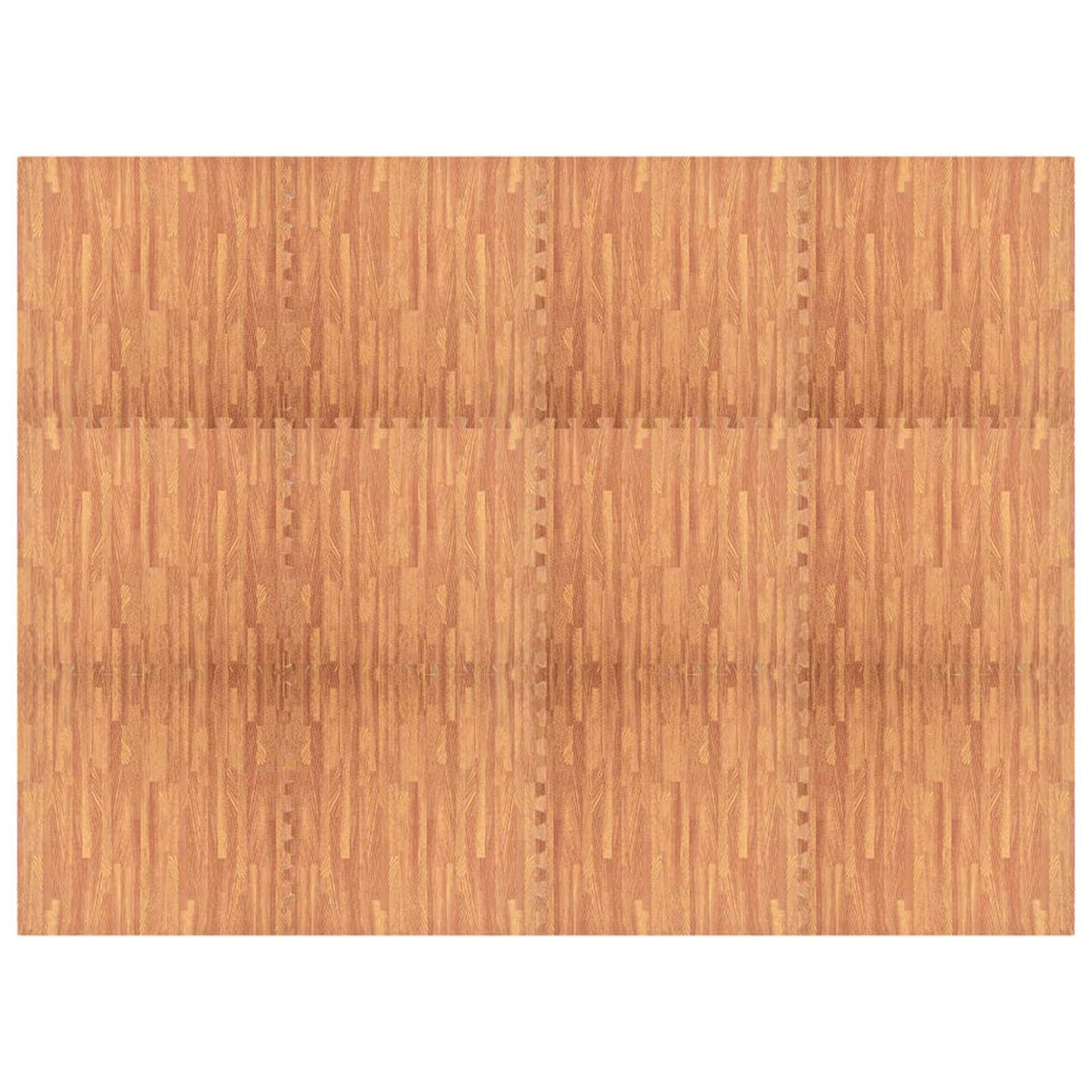 vidaXL Pool Ground Mat 12 pcs Wood 4.32 ㎡ EVA Foam