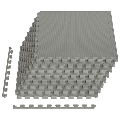 vidaXL Pool Ground Mat 24 pcs Grey 8.64 m² EVA Foam