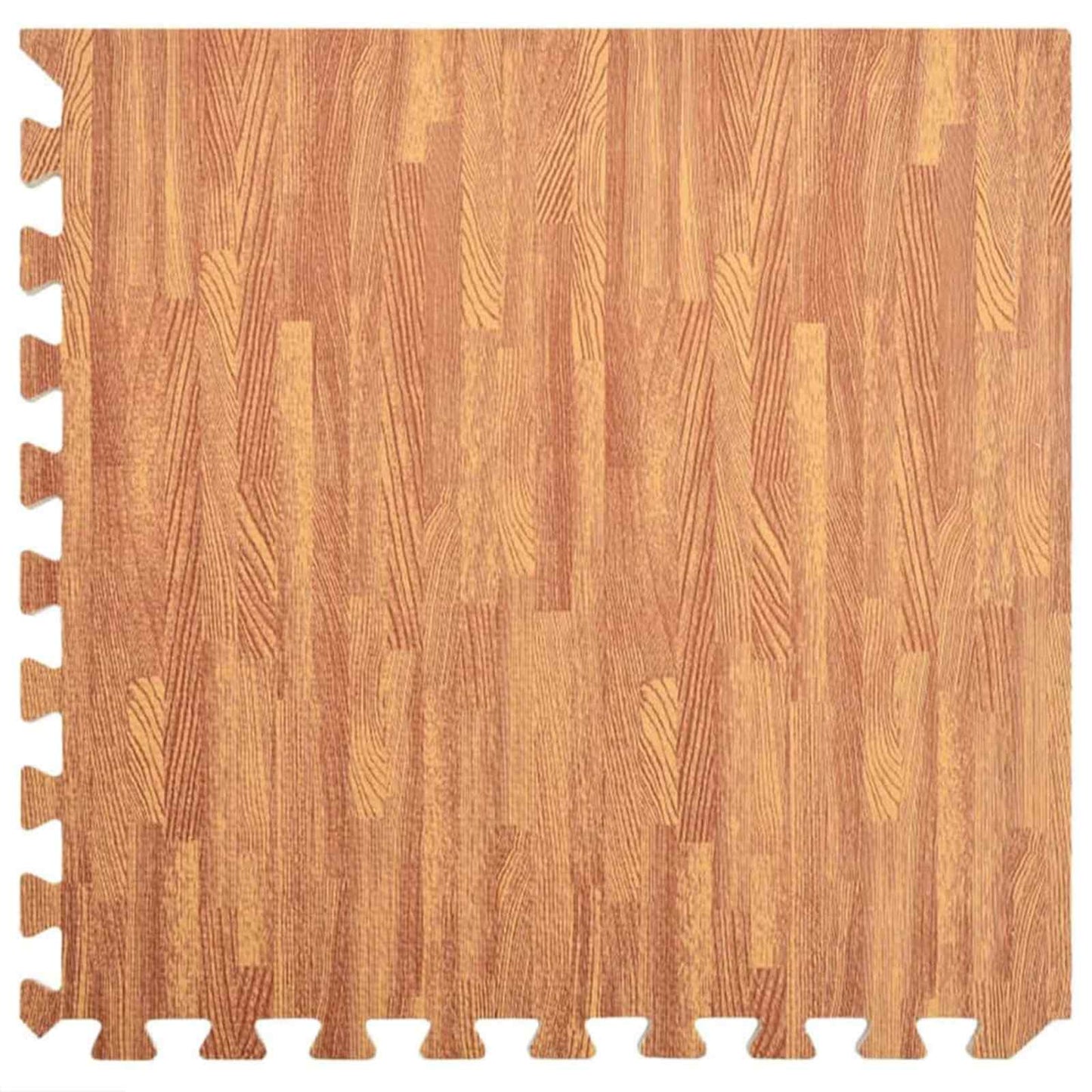 vidaXL Pool Ground Mat 24 pcs Wood 8.64 ㎡ EVA Foam