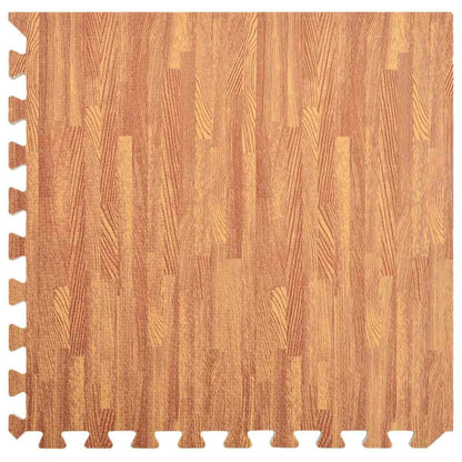 vidaXL Pool Ground Mat 24 pcs Wood 8.64 ㎡ EVA Foam
