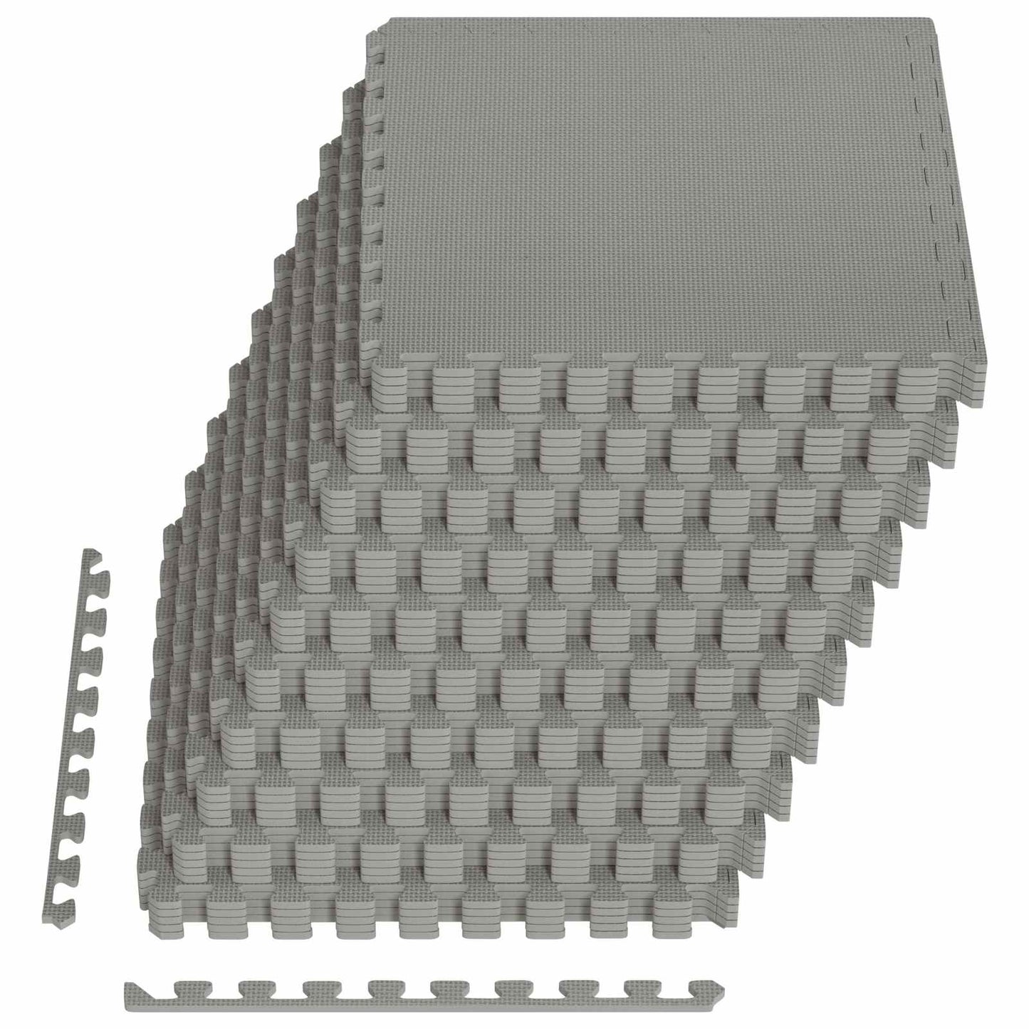vidaXL Pool Ground Mat 50 pcs Grey 18 m² EVA Foam