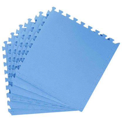vidaXL Pool Ground Mat 50 pcs Blue 18 m² EVA Foam