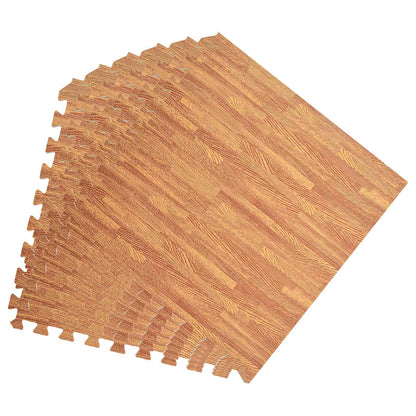 vidaXL Pool Ground Mat 50 pcs Wood 18 m² EVA Foam