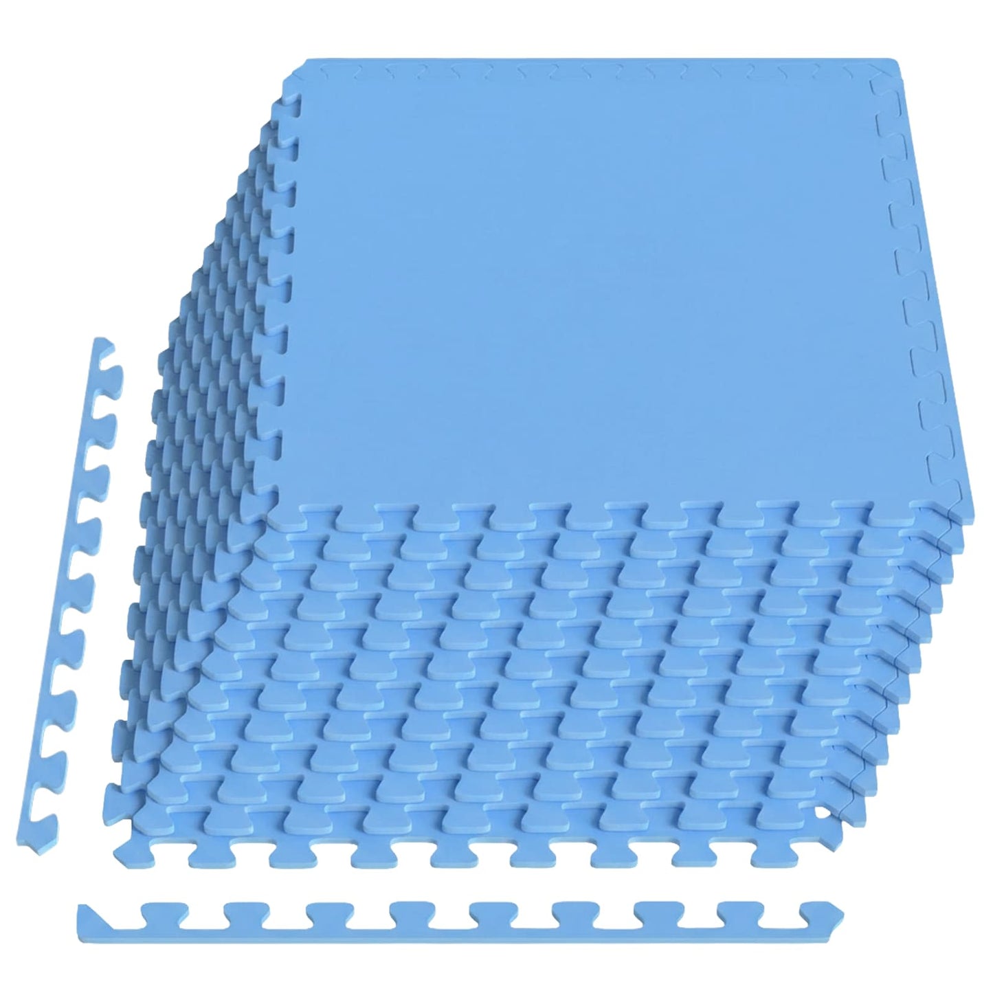 vidaXL Pool Ground Mat 12 pcs Blue 4.32 m² EVA Foam