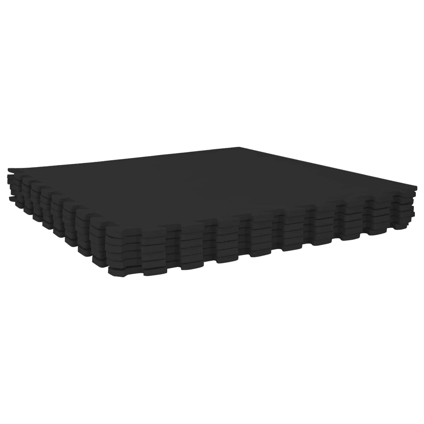 vidaXL Pool Ground Mat 24 pcs Black 8.64 m² EVA Foam