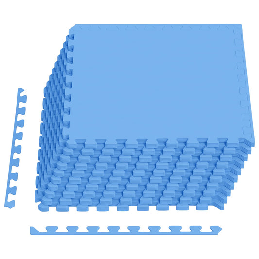 vidaXL Pool Ground Mat 40 pcs Blue 14.4 m² EVA Foam