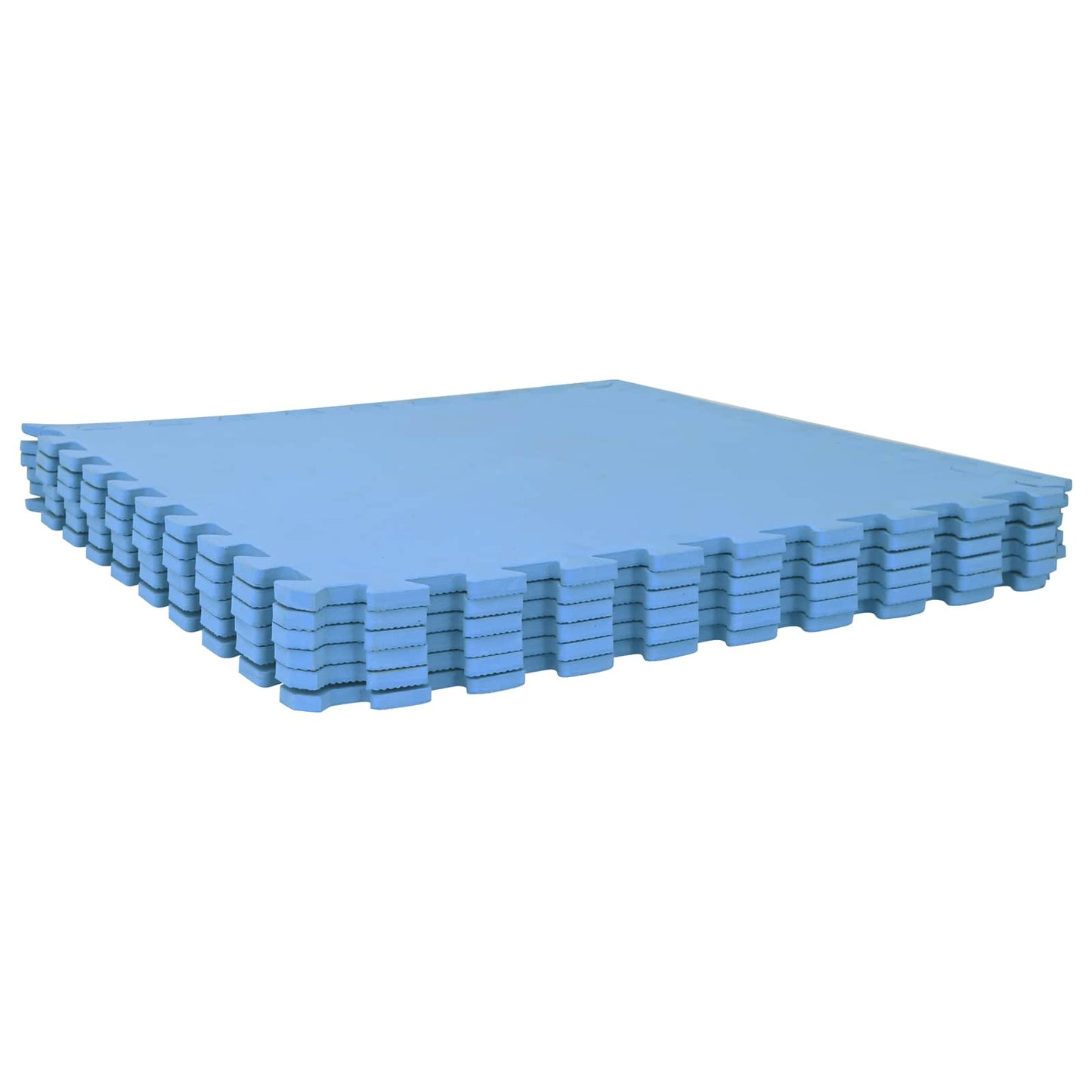 vidaXL Pool Ground Mat 50 pcs Blue 18 m² EVA Foam