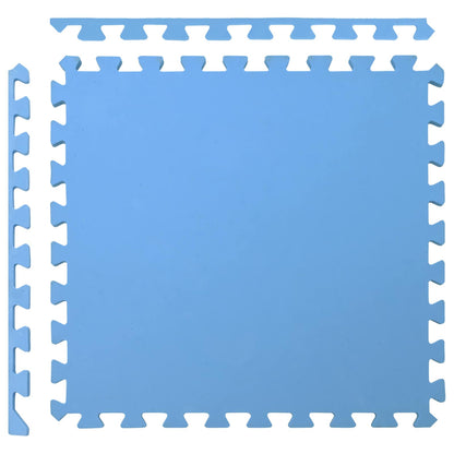 vidaXL Pool Ground Mat 50 pcs Blue 18 m² EVA Foam
