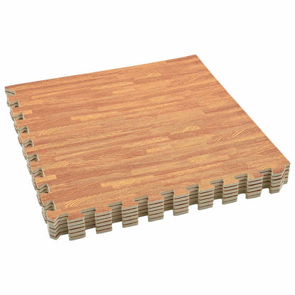 vidaXL Pool Ground Mat 6 pcs Wood 2.16 m² EVA Foam