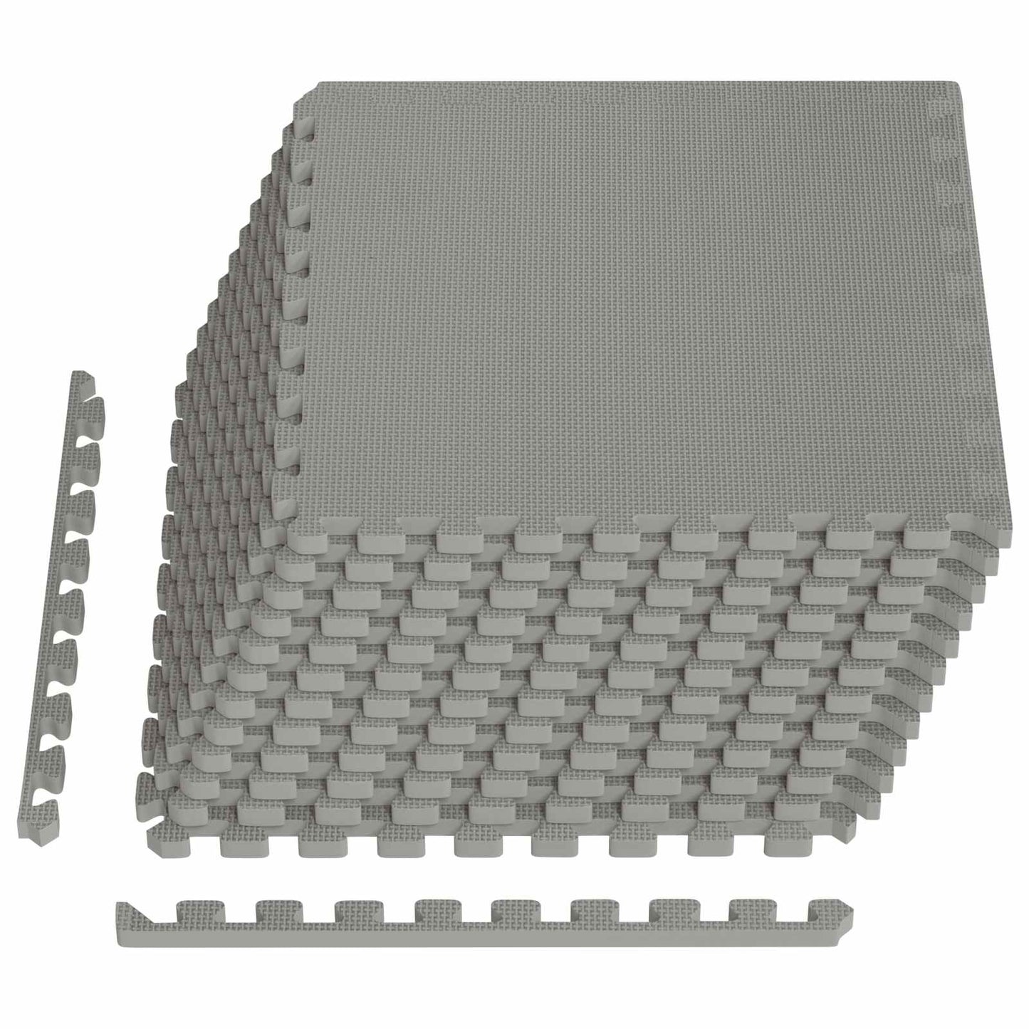vidaXL Pool Ground Mat 12 pcs Grey 4.32 m² EVA Foam