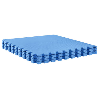 vidaXL Pool Ground Mat 12 pcs Blue 4.32 m² EVA Foam