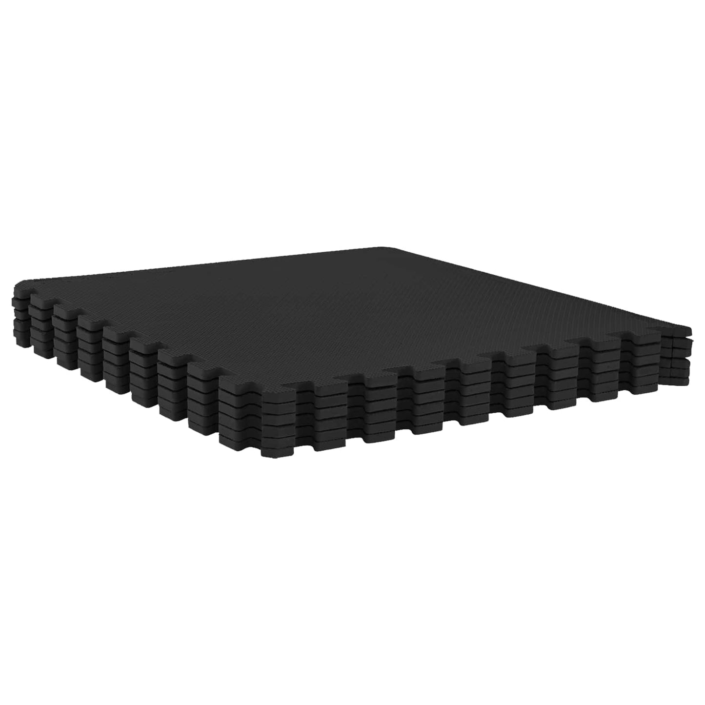 vidaXL Pool Ground Mat 24 pcs Black 8.64 m² EVA Foam