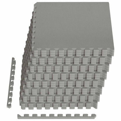 vidaXL Pool Ground Mat 24 pcs Grey 8.64 m² EVA Foam