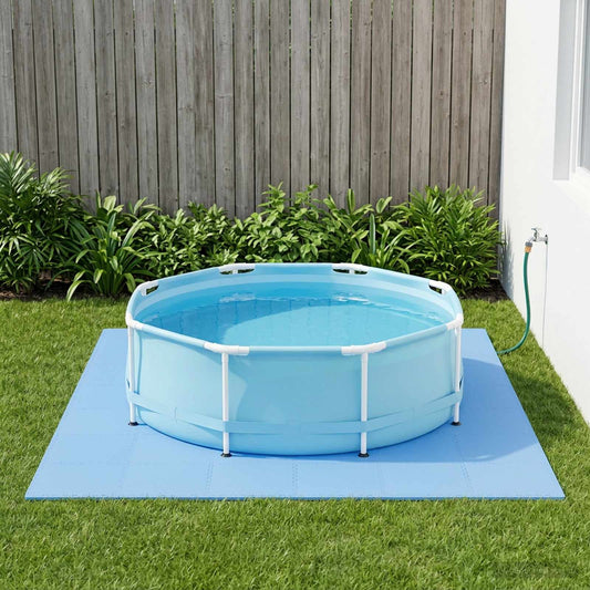 vidaXL Pool Ground Mat 24 pcs Blue 8.64 m² EVA Foam