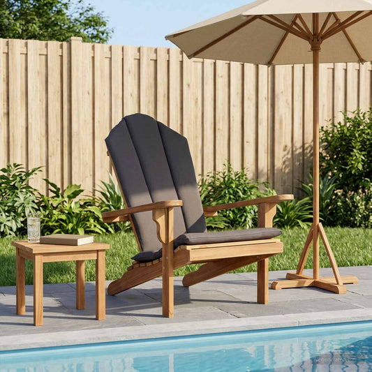 vidaXL Garden Adirondack Chair Natural Solid Teak Wood