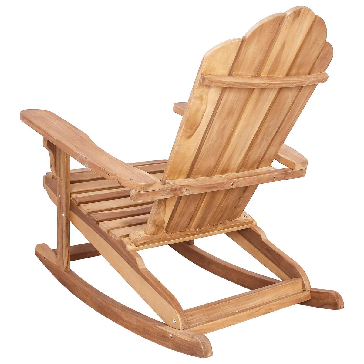 vidaXL Garden Adirondack Rocking Chair Natural Solid Teak wood