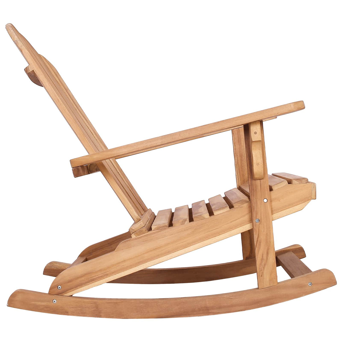 vidaXL Garden Adirondack Rocking Chair Natural Solid Teak wood